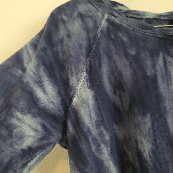 Canyon River Blues Womens Sz L Long Sleeve Tie Dye Terry Sweatshirt Hippie Top - Picture 2 of 11